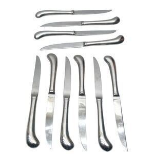 KOREAN PISTOL HANDLED Stainless Steel Steak Knives 9.5" [Lot‎ of 10]
